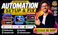 develop ai chatbot, dashbord, agent, ai automations using openai n8n make com