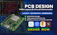 make schematic, multilayer pcb layout, iot, esp32, and arduino pcb board design