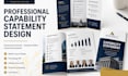 design a professional capability statement and business profile