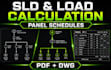 prepare single line diagram panel schedule and load calculation