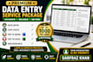 do data entry, copy paste, typing, and PDF conversion