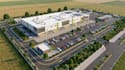 design industrial warehouse, warehouse layout, site plan and 3d rendering