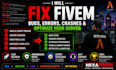 fix bugs errors crashes and optimize your fivem server