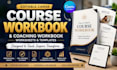 design editable canva course workbook, coaching workbook and worksheet