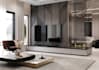 render modern luxury 3d internal house, home cgi interior wall design, visualize