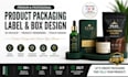 design product packaging box label pouch design 3d mockup and product rendering