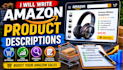 write amazon product title, bullet points, and SEO description