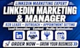 linkedin b2b lead generation, marketing management and content posting