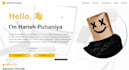 build a modern styled personal portfolio website