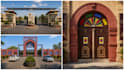 design your 3d main gate, boundary wall and front elevation