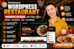 design a professional wordpress website for your resturant with online menu