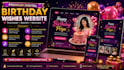 create a unique animated HTML birthday wishes page