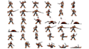 create pixel art spritesheet animation for your game character