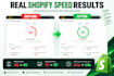 optimize shopify speed, core web vitals and pagespeed score