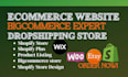 setup ecommerce store, webshop on shopify woocommerce bigcommerce wix prestashop