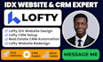 set up lofty CRM design and redesign lofty idx real estate websites lofty