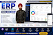 a custom erp management system using asp net core and react