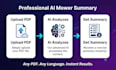 create an ai powered PDF summarizer for any document type