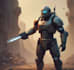 a sci fi character illustration or sci fi character