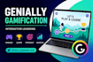 genially interactive presentation, gamification and elearning quizzes content