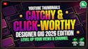 design a high CTR youtube thumbnail