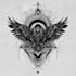 custom an abstract black tattoo design