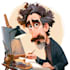 draw artistic cartoon caricatures
