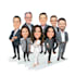 draw group cartoon, caricature based on your photo