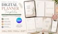 design editable minimalist digital canva journal daily weekly planner templates