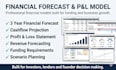 write a business plan and financial forecast