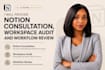 create a custom notion dashboard, workspace, and notion consultation