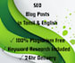 write SEO blog posts in tamil and english