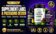 design professional label, supplement label packaging design for ecommerce