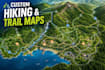 design a hiking map, trail map, biking map, campground map, or park map