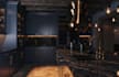 design a modern kitchen layout with custom cabinets and 3d visualization