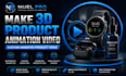 make 3d product animation video custom animated product video