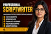 write screenplay feature film script TV series crime drama movie script writing
