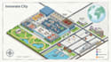 design conference map, world map, isometric map, tourist map, cartography