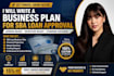 write a business plan for sba  loan approval