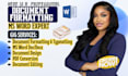 edit, create, format a microsoft word document, ms word expert