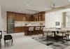 cgi urban loft design,3d basement layout,open plan living,duplex interior render