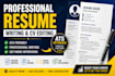 professionally edit, rewrite and optimize your resume or cv