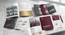 design luxury real estate brochure, company brochure design, trifold or bifold