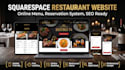 build squarespace restaurant website,redsign  squarespace
