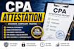 prepare professional CPA financial attestation and verification documents