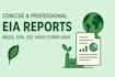 prepare a consice eia report