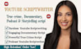 write french youtube script, true crime script, documentary script writing