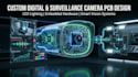 design custom digital, surveillance, camera pcb, led lighting and embedded