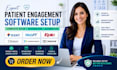 setup patient engagement software rxnt webpt epic clinion solutionreach weave
