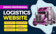 design logistics trucking dispatch freight and cargo website